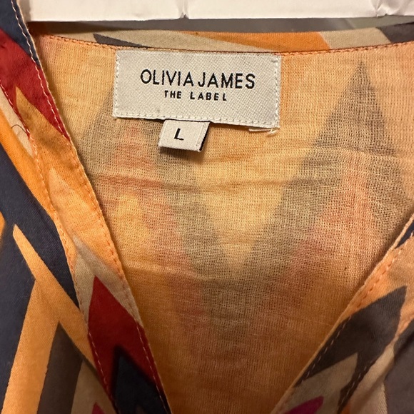 Olivia the Label multi color zig zag Midi/Maxi dress. - Picture 3 of 3